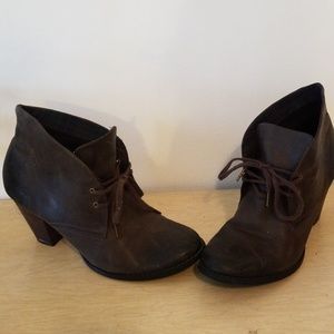 Clark's Lace Up Desert Booties